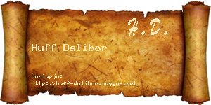 Huff Dalibor névjegykártya